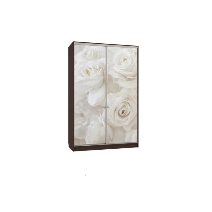 Шкаф-купе Гранд 7 Розы (полки слева), 604х1500х2305, Венге