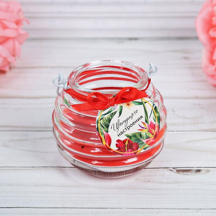 Арома свеча в бачонке "Незабываемых впечатлений", 8,5 х 7 см