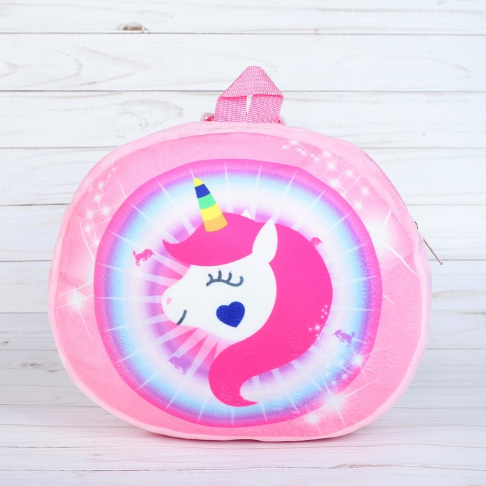 Мягкий рюкзак "Единорог с сердечком"