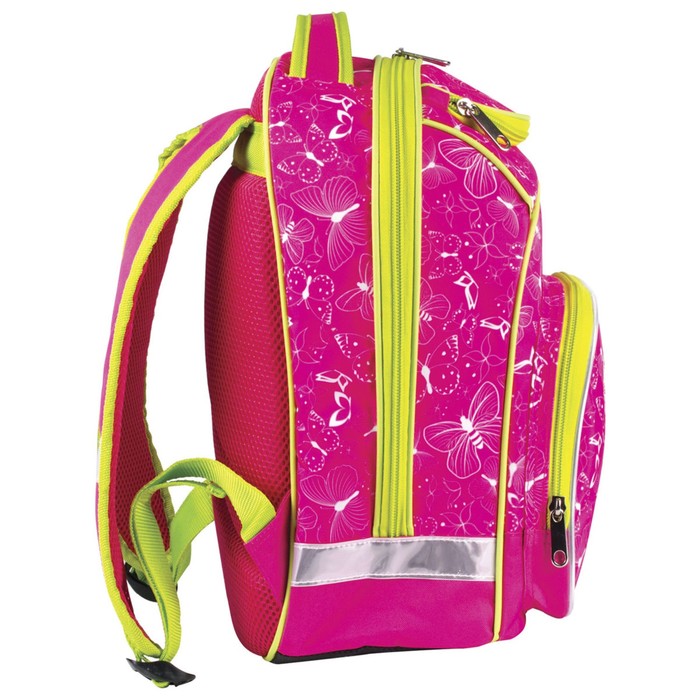 Рюкзак школьный эргоном.спинка BRAUBERG 34*25*16 дев "Весна" 226365