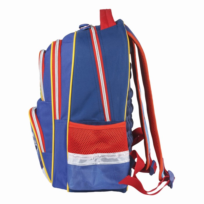 Рюкзак школьный эргоном.спинка BRAUBERG 38*30*14 дев "Дроид-футболист" 226892