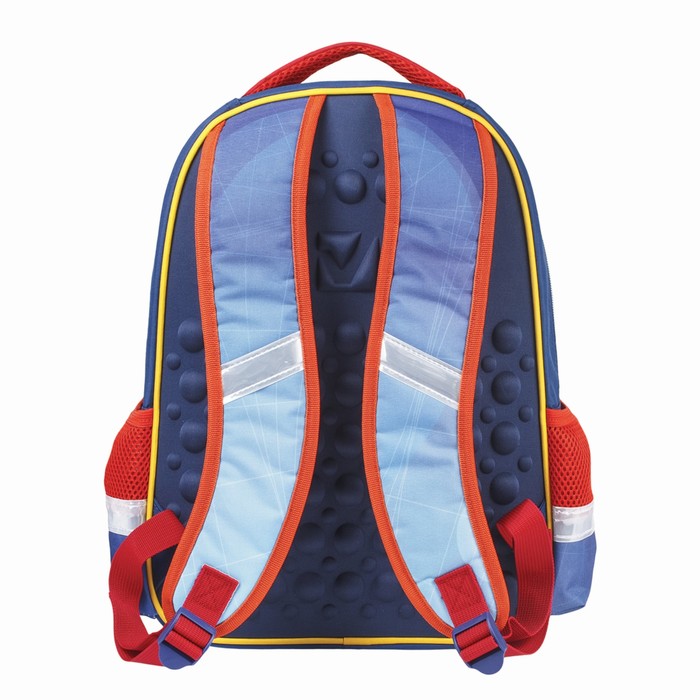 Рюкзак школьный эргоном.спинка BRAUBERG 38*30*14 дев "Дроид-футболист" 226892