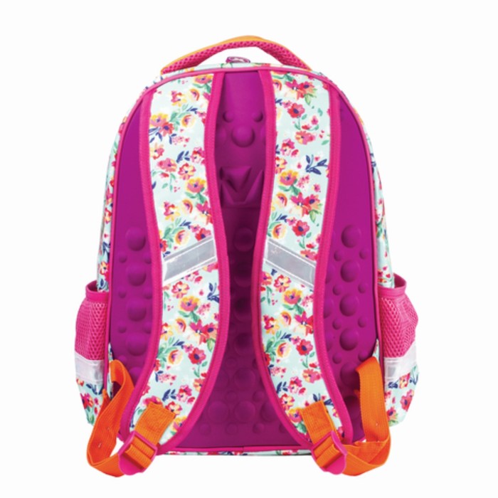 Рюкзак школьный эргоном.спинка BRAUBERG 38*30*14 дев "Бабочка в цветах" 226894