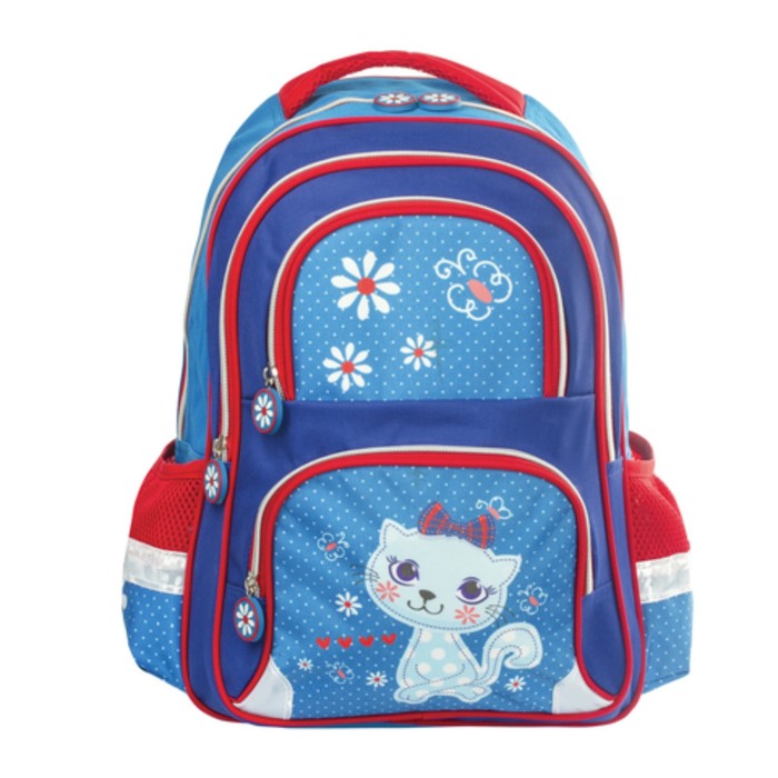 Рюкзак школьный эргоном.спинка BRAUBERG 38*30*14 дев "Китти" 226896