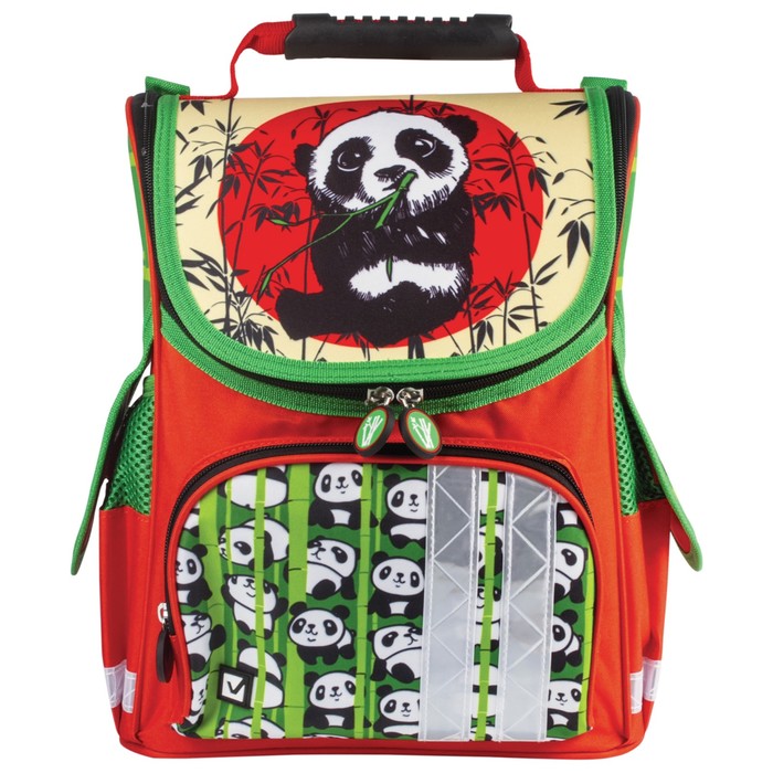 Ранец на молнии BRAUBERG 34*26*16 дев "Панда" 226908