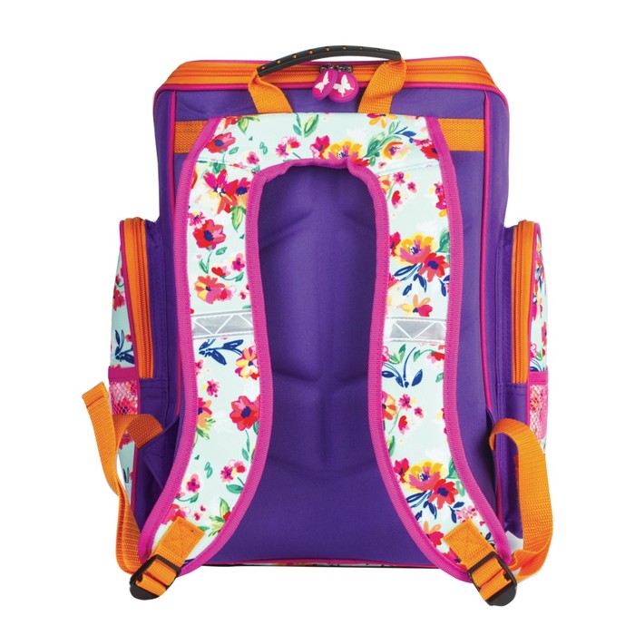 Ранец на молнии BRAUBERG 36*26*14 дев "Бабочка в цветах" 226918