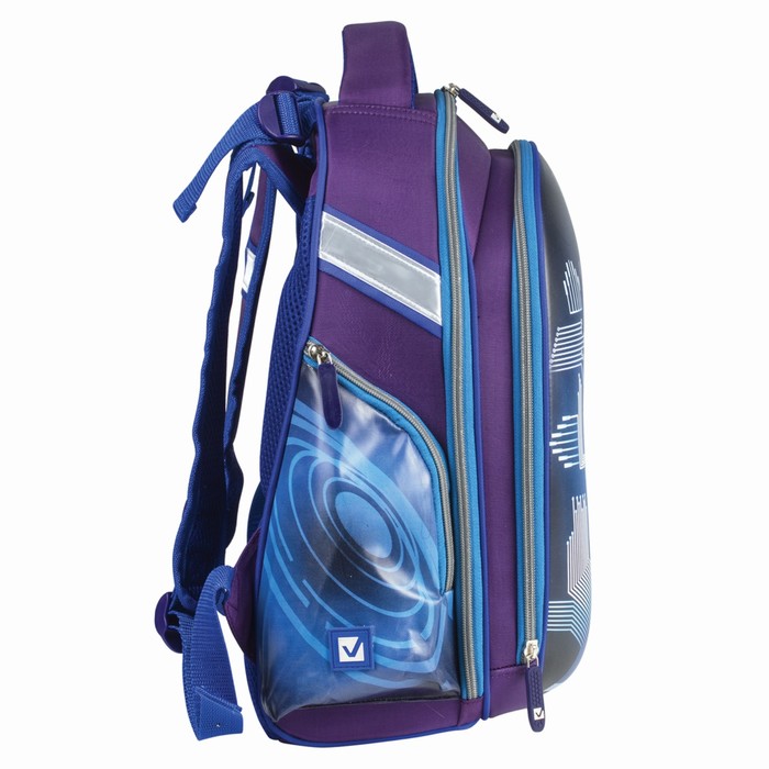 Рюкзак каркасный BRAUBERG 38*28*12 дев "Атом" 226922