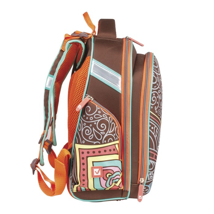 Рюкзак каркасный BRAUBERG 38*28*12 дев "Орнамент" 226925