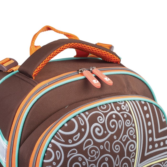 Рюкзак каркасный BRAUBERG 38*28*12 дев "Орнамент" 226925