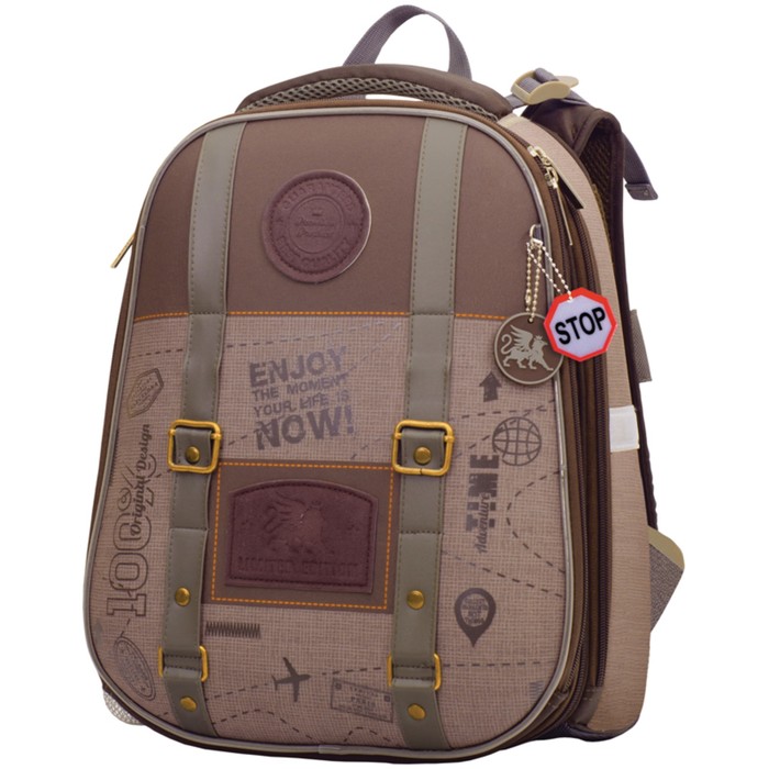 Рюкзак каркасный Berlingo Expert "College style" 37*29*18см, 2 отделения 254936