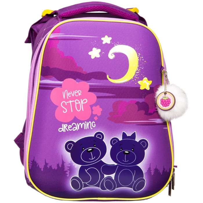 Рюкзак каркасный Berlingo Expert "Dreaming bears" 37*29*18см, 2 отделения 254928