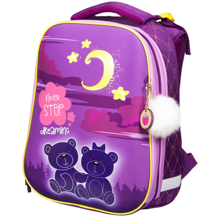 Рюкзак каркасный Berlingo Expert "Dreaming bears" 37*29*18см, 2 отделения 254928