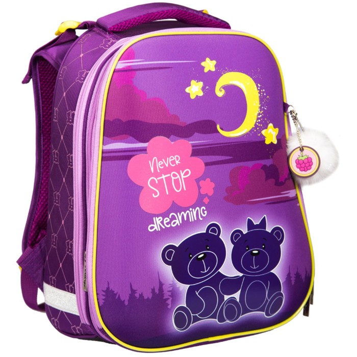 Рюкзак каркасный Berlingo Expert "Dreaming bears" 37*29*18см, 2 отделения 254928