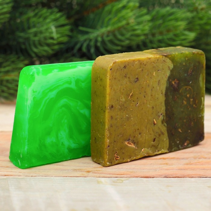 Банный набор "Сибирское здоровье": густое мыло, 2 косметических мыла