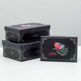 

Набор коробок 3в1 "Снегирь на ветке", 22 х 16 х 8,5 - 18 х 12 х 5,5 см