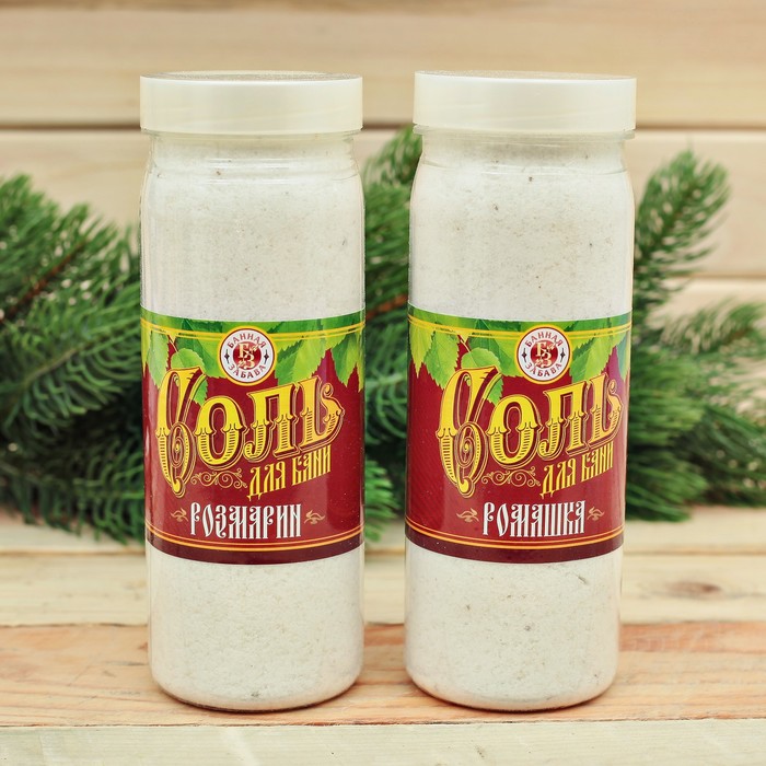 Набор "Душистый пар": 2 соли для бани