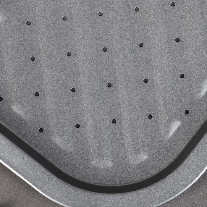 Противень 35х1,5 см "Жаклин. Прямоугольник", перфорированный, с антипригарным покрытием