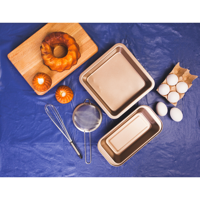 Форма для выпечки 22х4,5 см "Квадрат. Рэнди", антипригарное покрытие