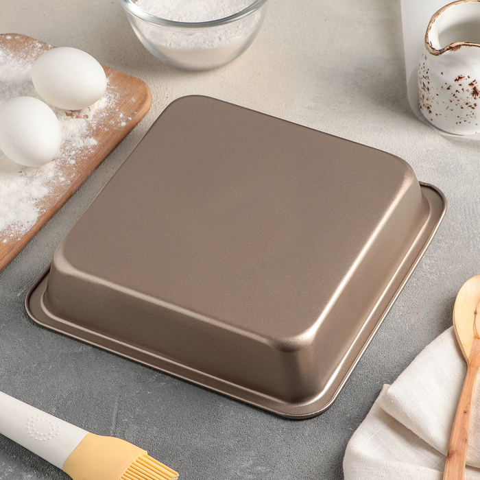 Форма для выпечки 22х4,5 см "Квадрат. Рэнди", антипригарное покрытие