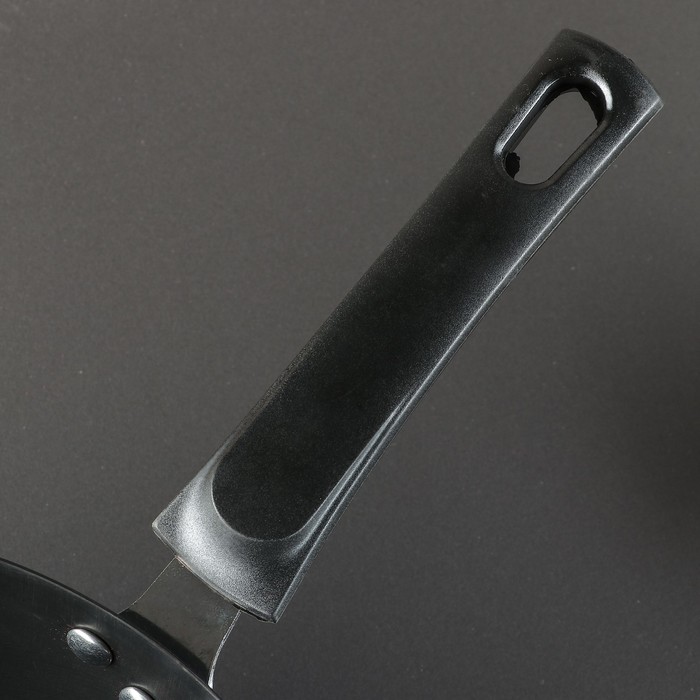 Сковорода-ВОК 34 см "Лучи", без покрытия, 2 ручки