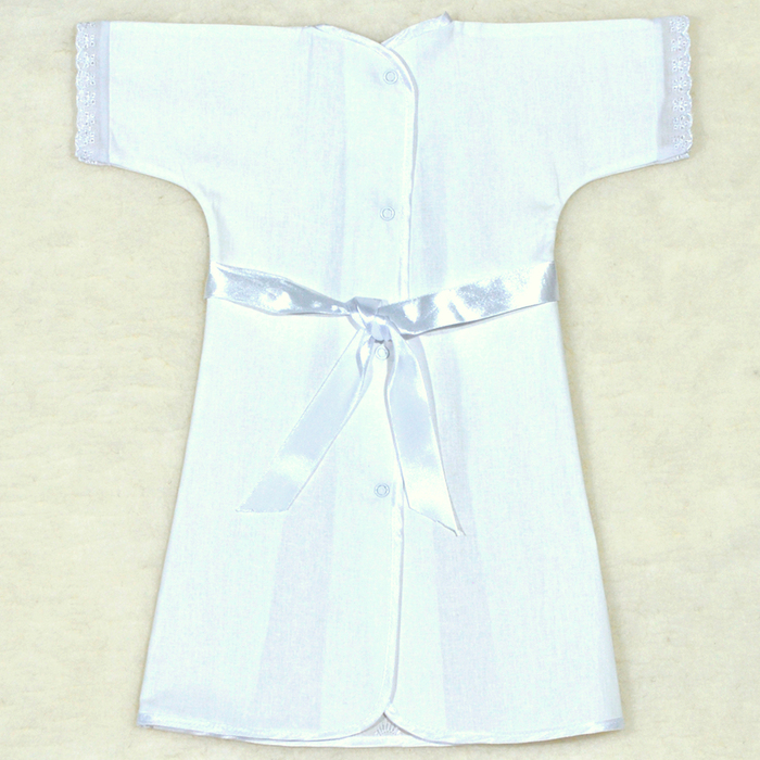 Рубашка для крещения 00314-01, цвет белый, рост 86 см