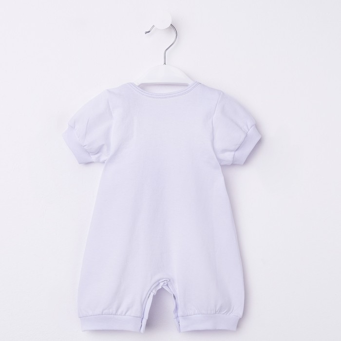 Комплект для крещения (комбинезон,чепчик), 00407-10, цвет белый/голубой, рост 74 см