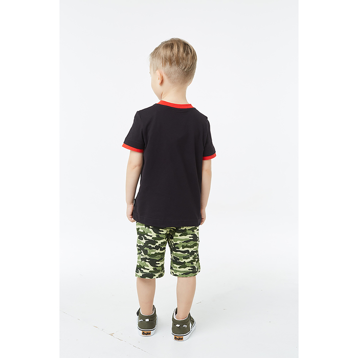 Футболка для мальчика, рост 122 см, цвет чёрный