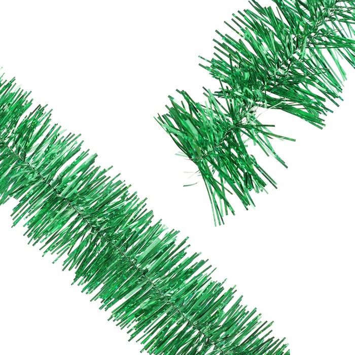 Мишура № 5 "Лазерная" зелёная