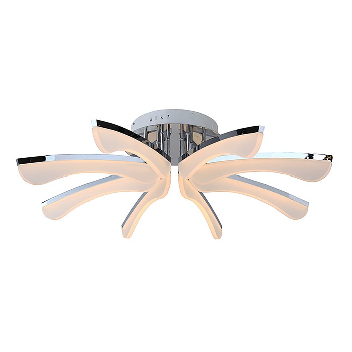 Люстра "Рива" 8x8Вт LED хром 90x90x20см