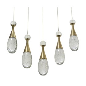

Светильник "Флакон" 5x6Вт LED 3000К золото 52x8x120см