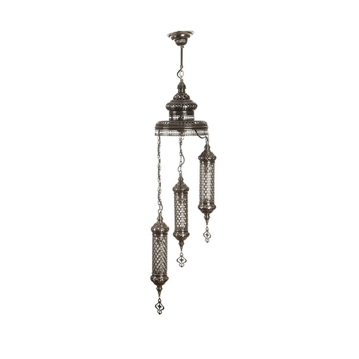 Светильник "Чингис" 3x60Вт E14 бронза 24x24x110см