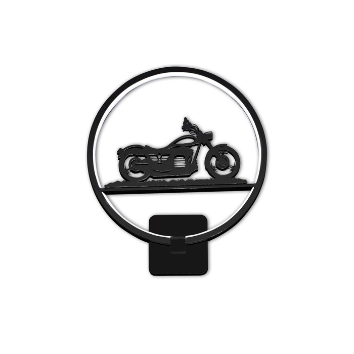 Бра "Мотоцикл" 18Вт LED черный 30x8x35см
