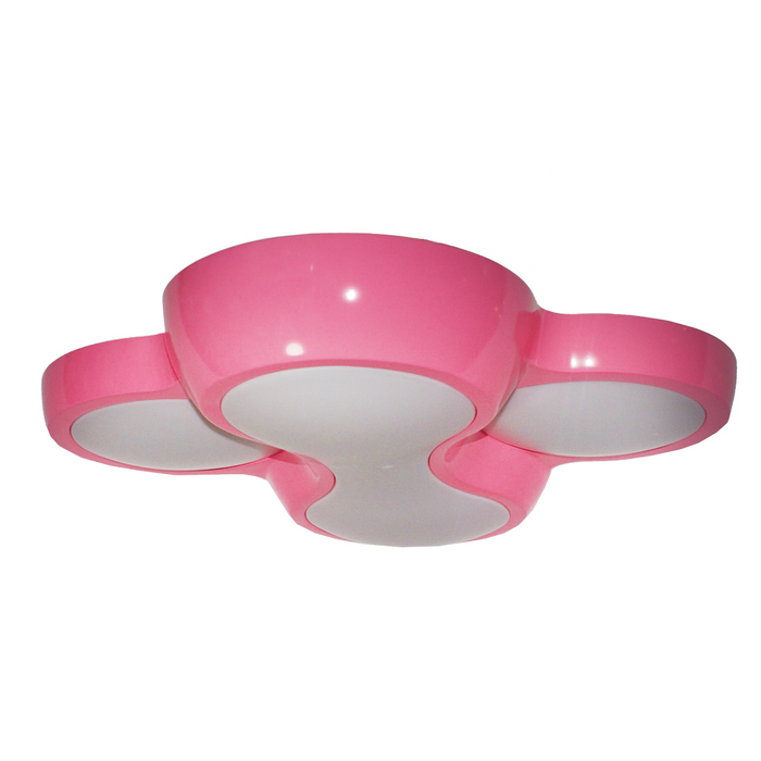 Люстра "Сенфония" 4x88Вт T6 розовый 65x65x10см