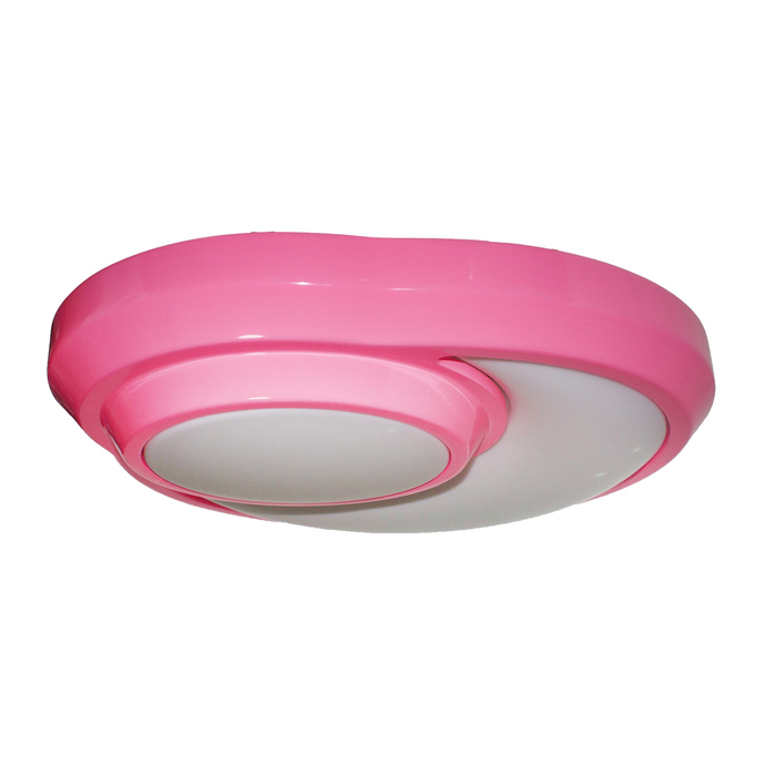 Люстра "Озеро" 2x22Вт T5 розовый 52x48x9см