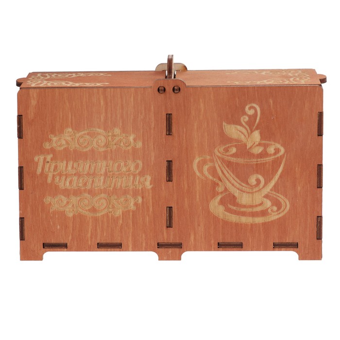 Шкатулка для чайных пакетиков "Приятного чаепития" 16,5х5х10 см