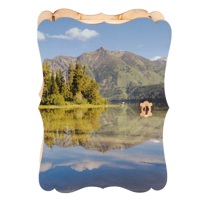 Ключница дерево "Зеркальное озеро" 15х21 см