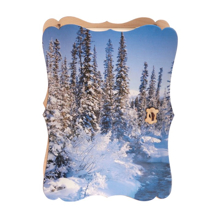 Ключница дерево "Зимняя сказка" 15х21 см