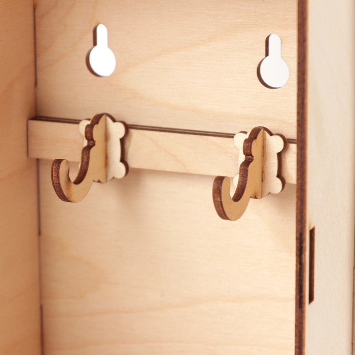 Ключница дерево "Зимняя сказка" 15х21 см