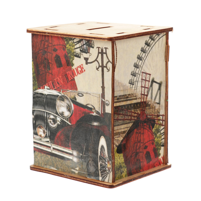 Копилка дерево "Эйфелева башня" 13х10х8 см