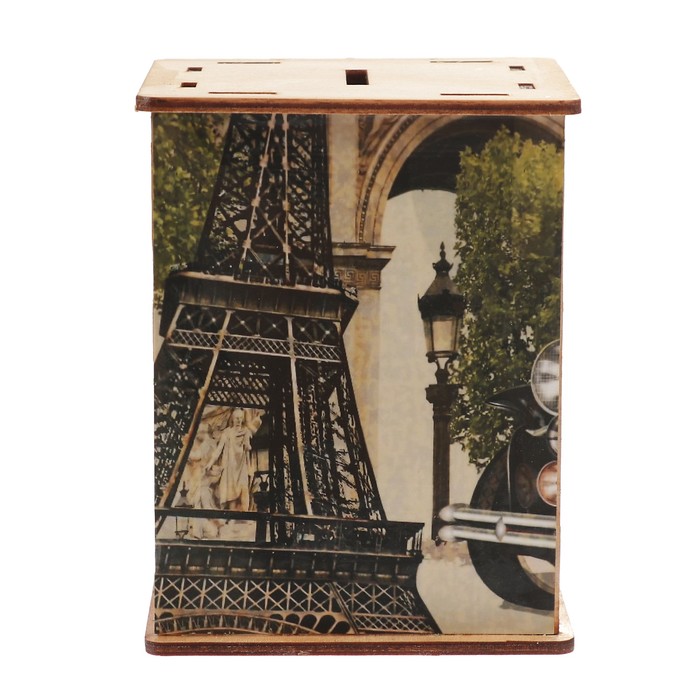 Копилка дерево "Эйфелева башня" 13х10х8 см