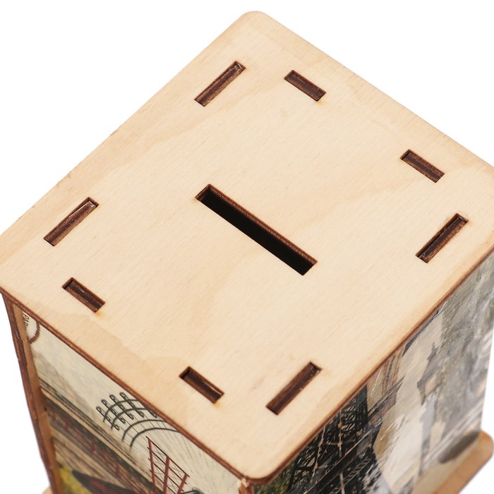 Копилка дерево "Эйфелева башня" 13х10х8 см