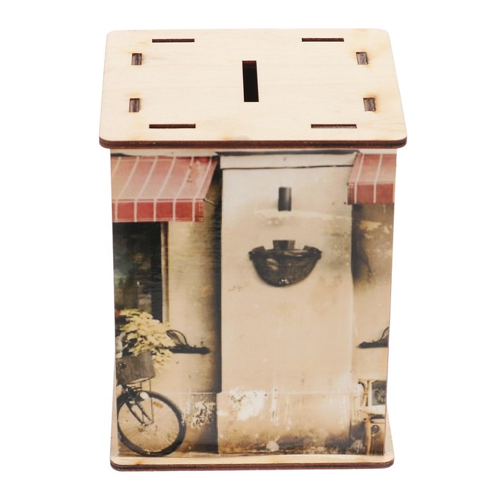 Копилка дерево "Старый город" 13х10х8 см