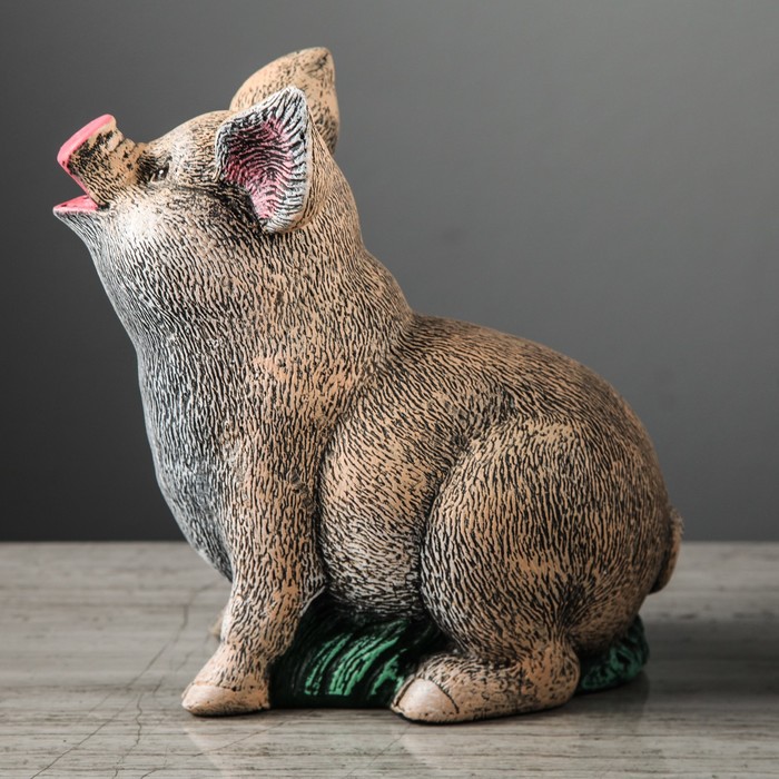 Садовая фигура "Свинья" 23*24 см акрил