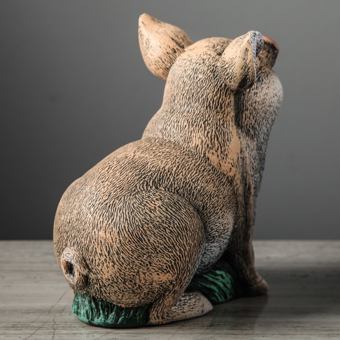 Садовая фигура "Свинья" 23*24 см акрил