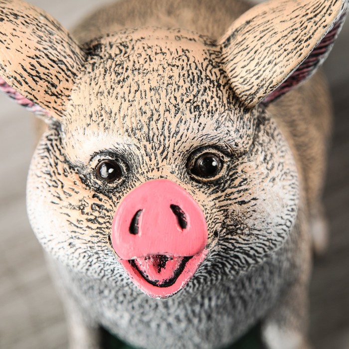 Садовая фигура "Свинья" 23*24 см акрил