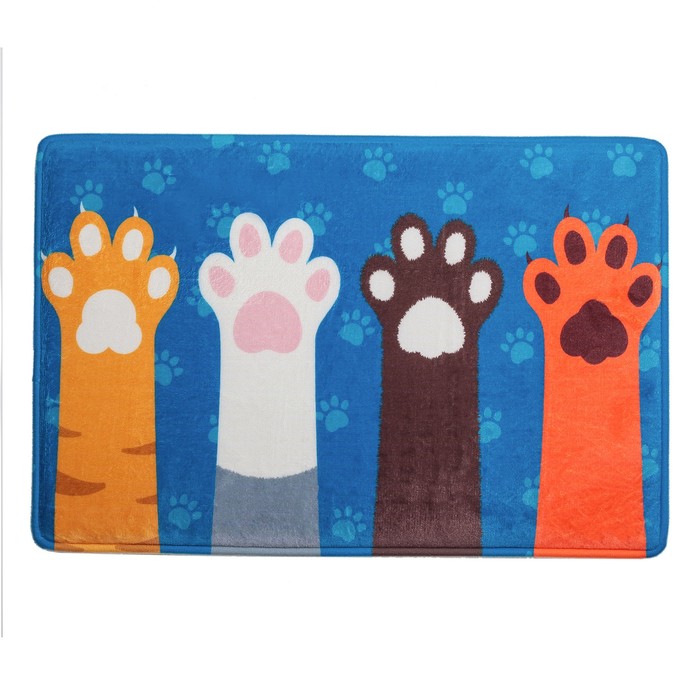 Коврик для ванной "Кошачьи лапки"