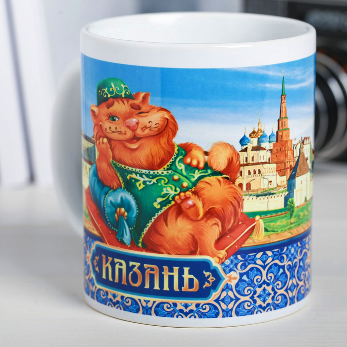 Кружка сублимация "Казань. Кот"
