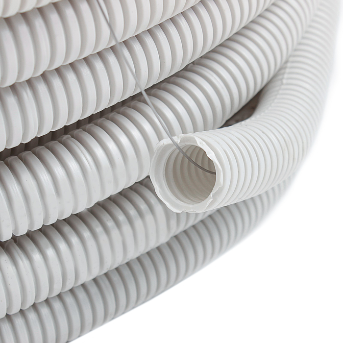 Труба гофрированная ПВХ T-plast, 20 мм, 20 м, 55.01.007.0002,