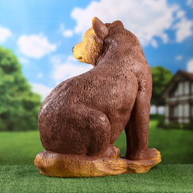 Садовая фигура "Медведь сидя большой" коричневый, 40х50х48см от Сима-ленд