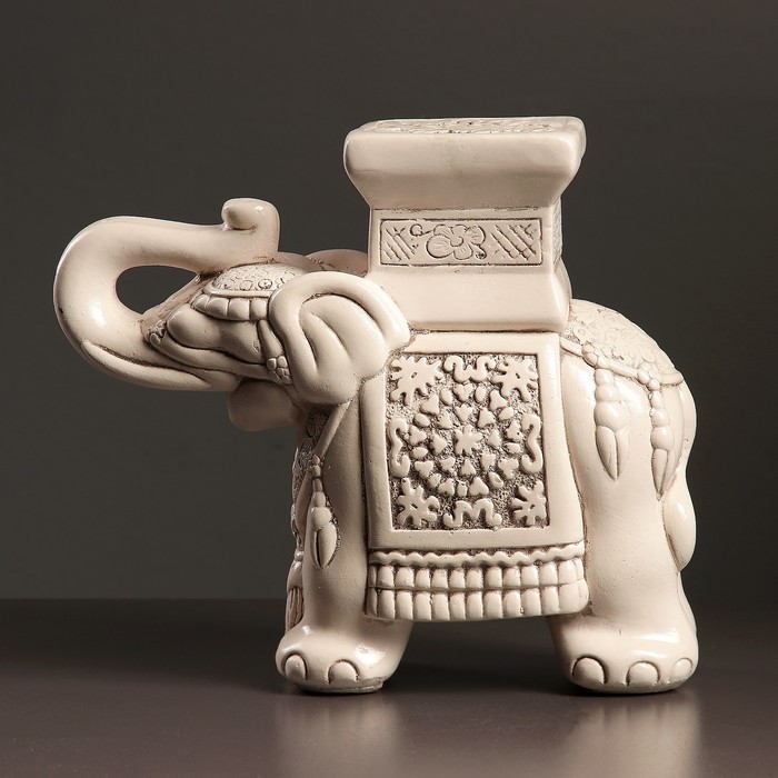 Подставка "Слон малый" 12х30х27см состаренный